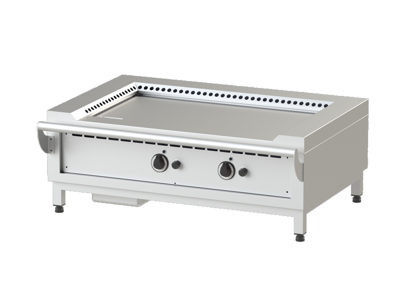 KBS Gas Teppanyaki-Grill mit 2 Heizzonen 14 kW Tischgerät