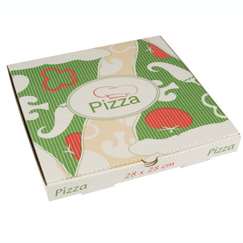 Papstar 100 Pizzakartons, Cellulose, Serie: Pure, 28x28x3cm